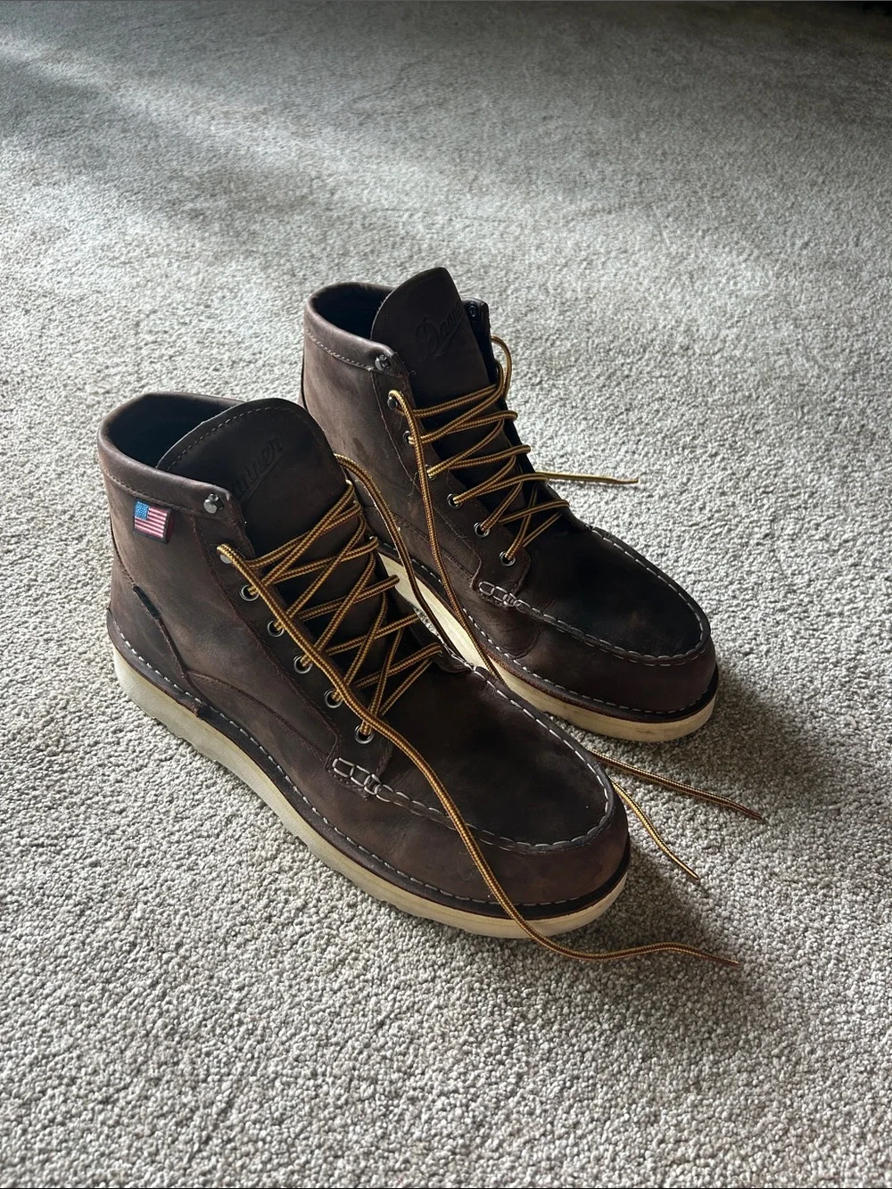 Danner Brown Leather Steel Toe Work Boots